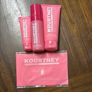 Pink Self-Tan Body Lotion Set